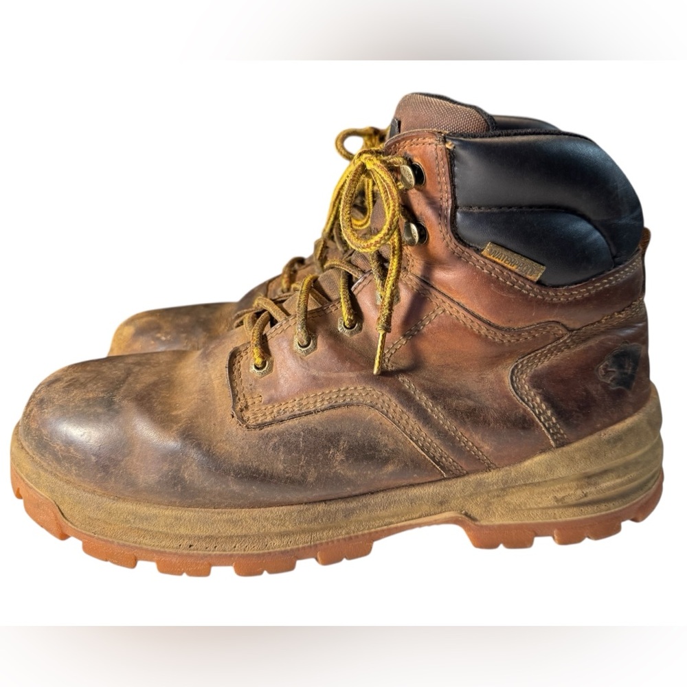 Vintage Herman Survivors Worn Aged Leather Men’s 11.5W Work Boots